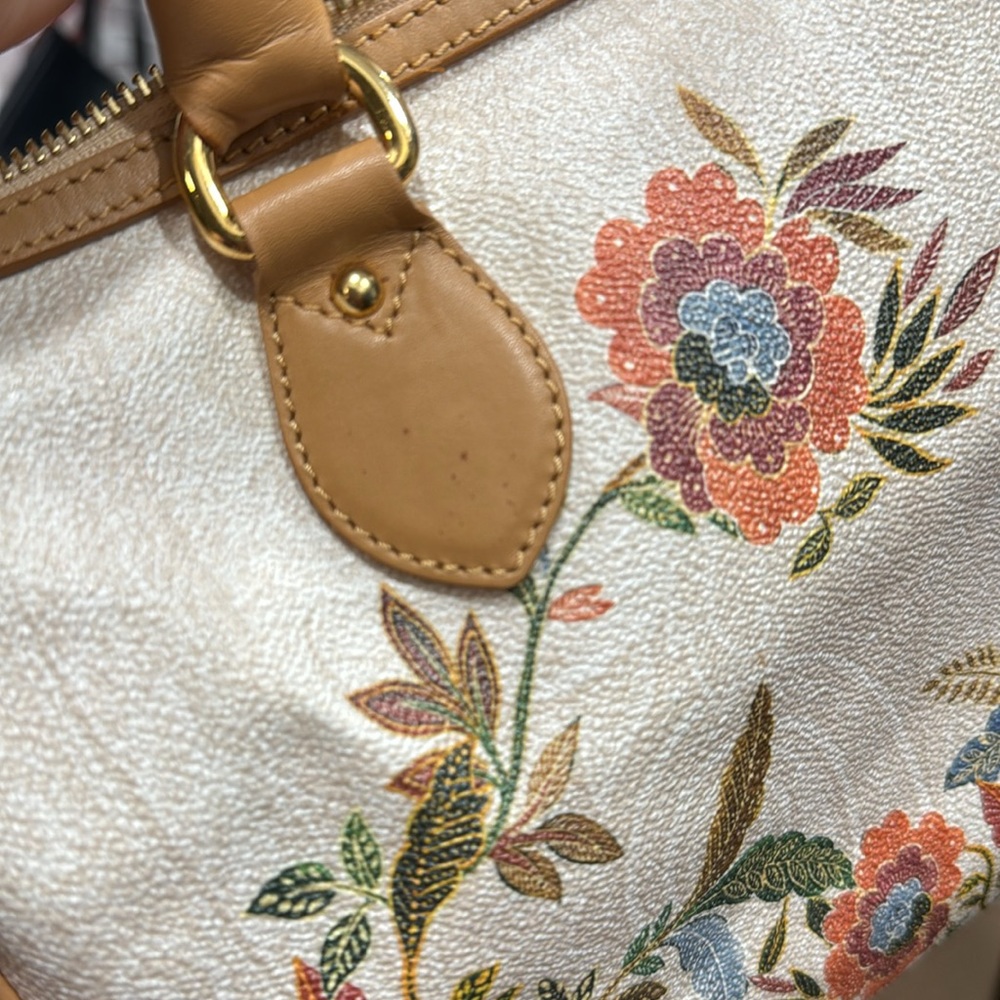 🌟RARE!!🌟Authentic ETRO Paisley Floral Boston Bag RARE with COA - Picture 11 of 15